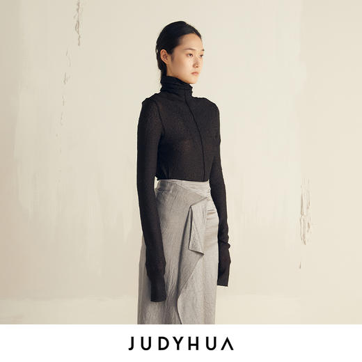 JUDYHUA 基础高领长袖打底衫 商品图5