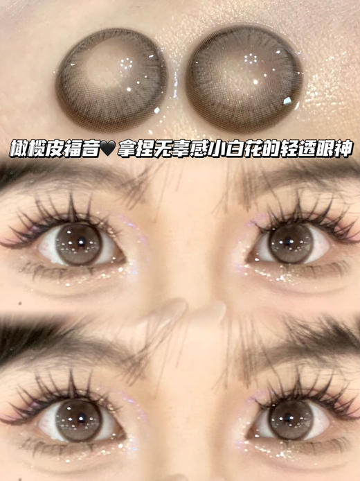 MODEL 芭蕾黑棕灰「含硅水凝胶」半年抛型 500/525/600度缺，其他度数货全！ 商品图2