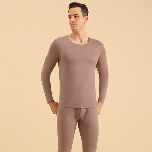 秋冬【5A羊毛蚕丝打底衫套装】新款羊毛蚕丝 保暖内衣 情侣套装 男士秋衣秋裤 女士打底衫 商品图5