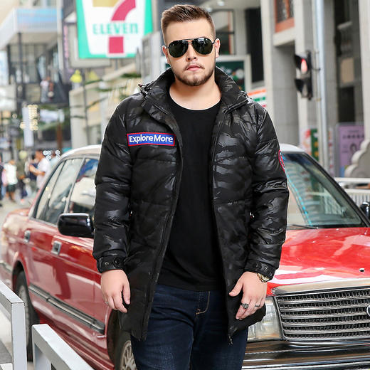 【2天发货】【超大码】【可拆卸帽】【新款DYH】大依优型大码白鸭绒羽绒服加肥加大休闲胖子大码男休闲宽松上衣肥佬冬季外套 商品图2