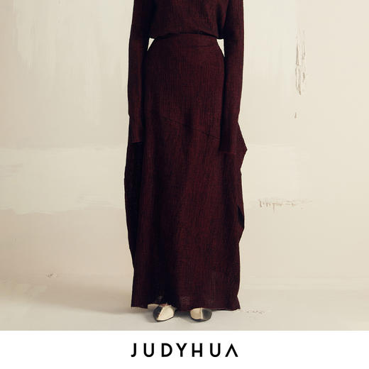 JUDYHUA 肌理羊毛异形半裙 商品图0