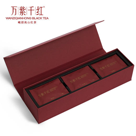 万紫千红峨眉高山红茶特级(静心)礼盒装茶叶180g 商品图4
