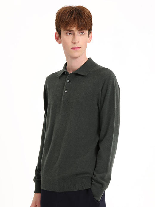 callisto绿色全羊绒针织衫 FSKNW126H 商品图0