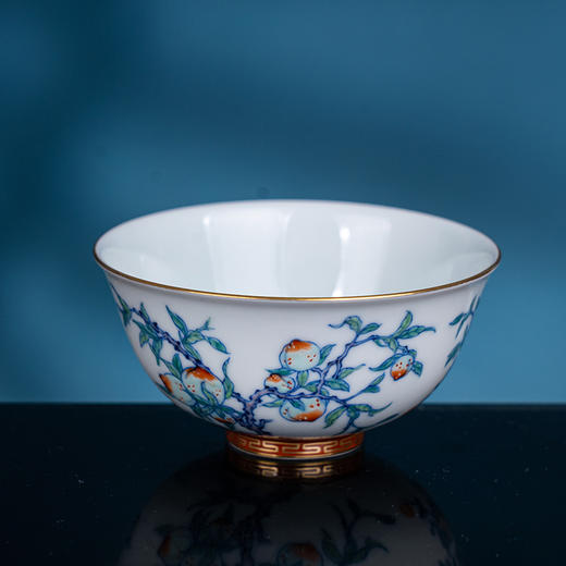 青花斗彩描金折枝瑞果杯 商品图4