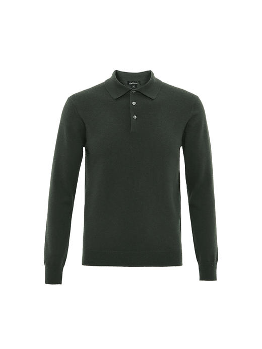 callisto绿色全羊绒针织衫 FSKNW126H 商品图3