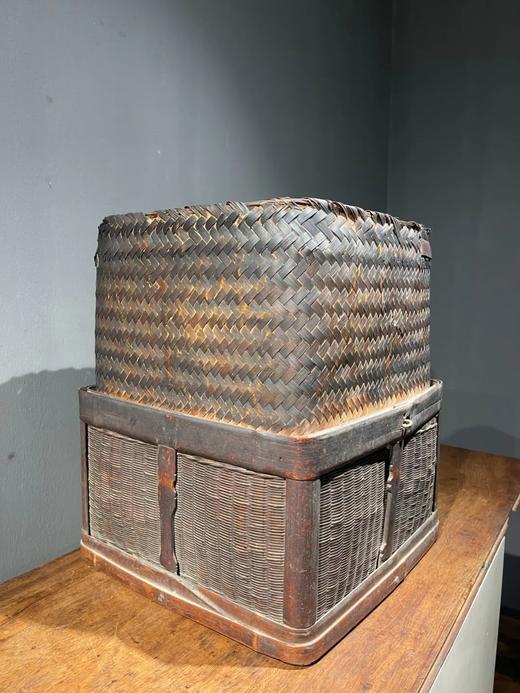 竹编髹褐漆茶叶储存箱，顺丰包邮 商品图9