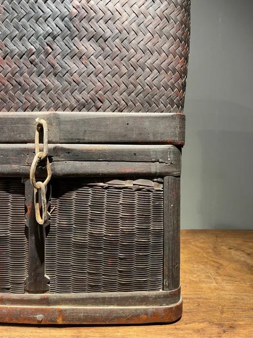 竹编髹褐漆茶叶储存箱，顺丰包邮 商品图8