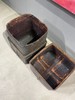 竹编髹褐漆茶叶储存箱，顺丰包邮 商品缩略图3