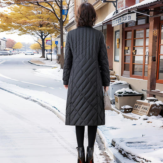 冬装新款，时尚潮流简约气质优雅连帽羽绒服HRYZ9568 商品图5