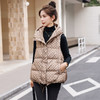HR WW83339气质时尚字母印花宽松显瘦羽绒马甲连帽外套 商品缩略图0
