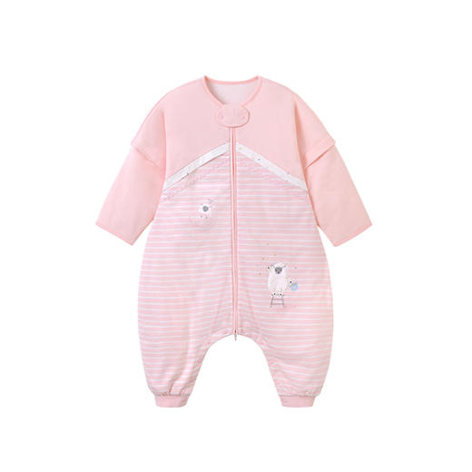 英氏婴儿睡袋袖可拆小童分腿防踢被一体式分腿睡衣 秋冬款 商品图5