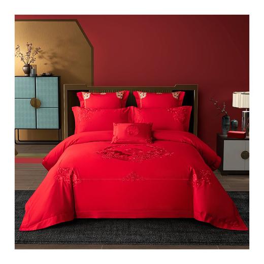 多喜爱-婚庆六件套《似锦繁花（红）》 商品图1