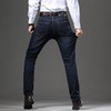 春秋季男士休闲牛仔裤中年棉质中腰弹力爸爸男装长裤子 商品缩略图3