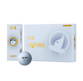 【热销】HONMA 高尔夫球 X4四层球 GOLF高水准远距离巡回赛职业款比赛球