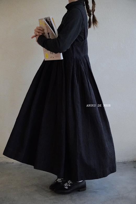 MAKU textiles｜丝绵羊毛宽肩带连衣裙 商品图0