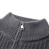 长袖针织开衫秋冬季新款简约立领拉链休闲毛衣百搭外套男 商品缩略图3