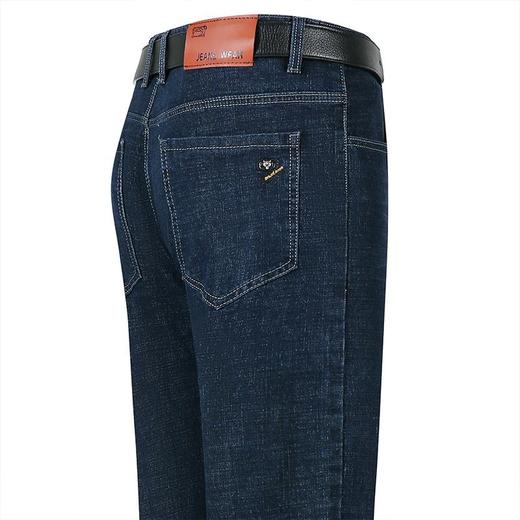 秋冬季男士休闲牛仔裤中年棉质宽松中腰微弹爸爸男装长裤 商品图4