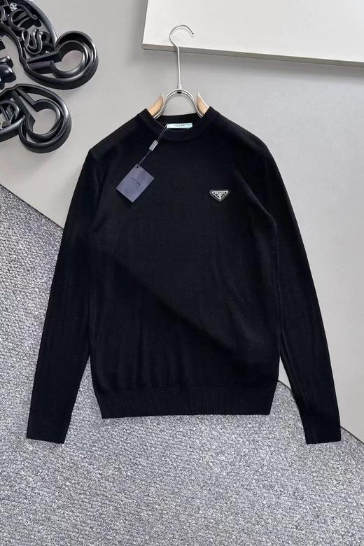 普拉达经典铁标羊毛毛衣！ 商品图0
