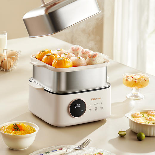 【小程序】小熊电蒸锅 DZG-B23W1 米白色 电子式 蒸笼 商品图6