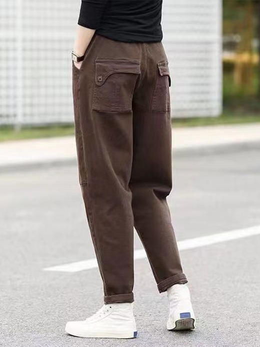 裁缝学苑AX145哈伦裤加绒松紧腰工装小脚长裤纸样女装裤子打版 商品图1