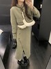 秋冬【小香风设计感拼接外套】中长款开叉半身裙+小香风外套 两件单品 商品缩略图6