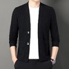 春秋季男士长袖针织开衫中青年潮流休闲外穿毛衫外套上衣 商品缩略图3