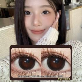 SpringCon年抛·漉漉黑·14.2mm(着色参考13.4mm) 0-800度(有525/575) 韩产进口·(建议佩戴6-8个月左右更换)