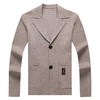 秋冬季男士长袖针织开衫青年潮流休闲西服男装外套 商品缩略图4