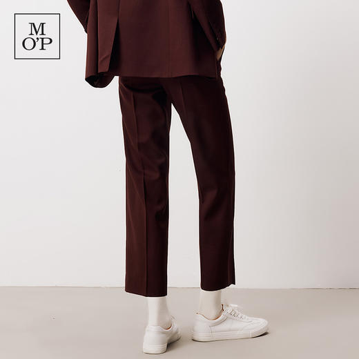 Marc O'Polo/MOP【商场同款】秋季新款绵羊毛西装裤宽松休闲裤女 商品图2