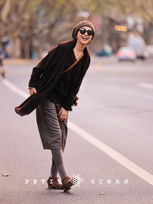 PETIT SCHAN小闪 CLO#395 As wished 随心 精纺山羊绒无缝保暖打底裤 商品图3