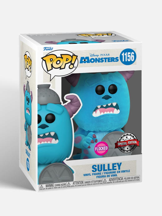 Funko POP Disney Monsters Inc 20th Sulley with Lid(FL)动画 迪士尼怪兽公司20周年毛怪苏利文与盖子植绒限定款手办 58754 商品图3