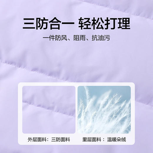 笛莎DESHA童装女童羽绒服2023冬季新款时尚长款羽绒服 商品图3