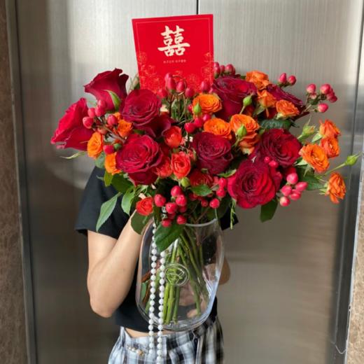 瓶插花---红色系 商品图1