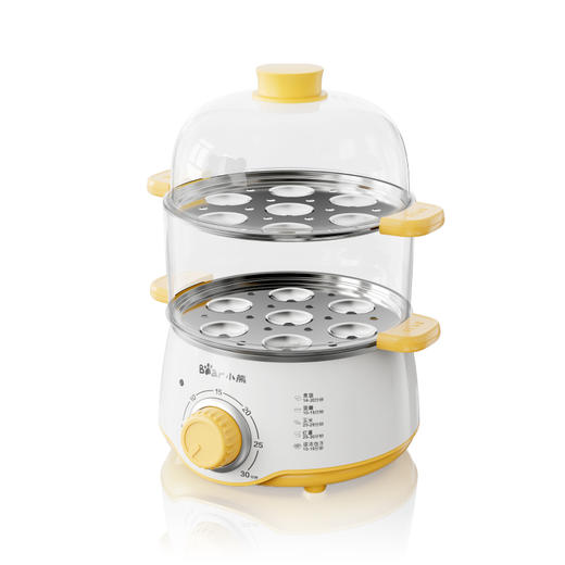 【小程序】小熊(Bear)家用蒸蛋器 旋钮可定时煮蛋羹机 高温断电保护迷你单双层蒸锅 ZDQ-C14F3 商品图9
