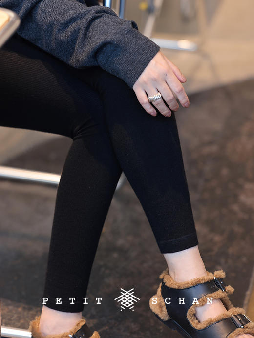 PETIT SCHAN小闪 CLO#395 As wished 随心 精纺山羊绒无缝保暖打底裤 商品图0