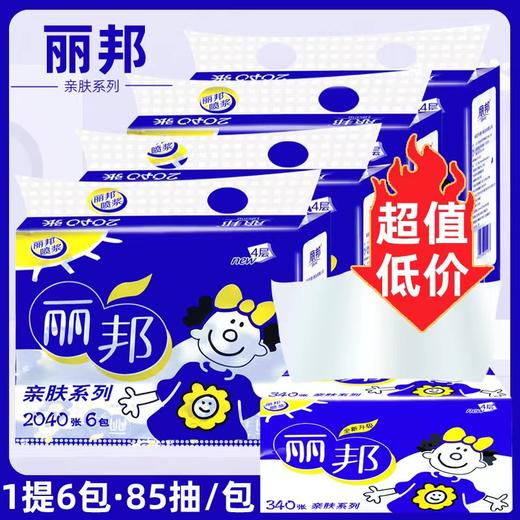【平台补贴】8.9元/提  丽邦亲肤系列抽纸2040张（2提起售） 商品图0