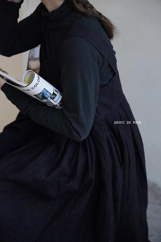 MAKU textiles｜丝绵羊毛宽肩带连衣裙 商品图2