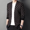 春秋季男士长袖针织衫青年潮流字母提花男装外套上衣服潮 商品缩略图2