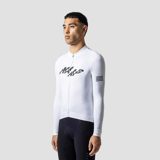 MAAP 男士 Fragment Thermal LS Jersey 2.0 White 秋冬长袖骑行服 商品图0