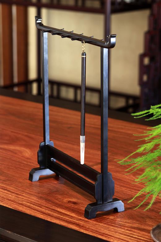 独占鳌头（鱼尾）紫光檀笔架 商品图1