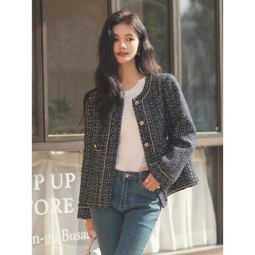 氛围感【法式名媛小香风外套】秋冬好物 小个子时尚短款上衣外套 商品图2