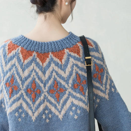 苏苏姐家星洛提花开衫手工衣服毛线长款编织材料包 商品图2