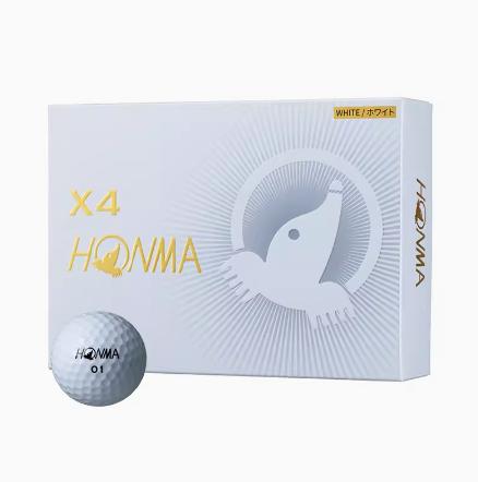 【热销】HONMA 高尔夫球 X4四层球 GOLF高水准远距离巡回赛职业款比赛球 商品图1