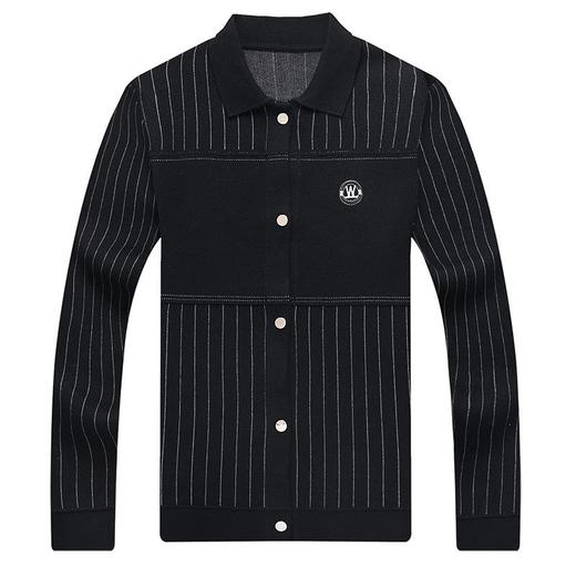 春秋季男士长袖针织开衫中青年潮流休闲外穿毛衫外套上衣 商品图4