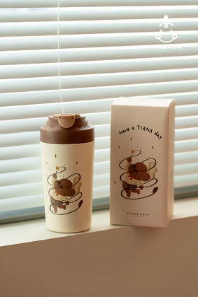 修狗陶瓷保温杯-