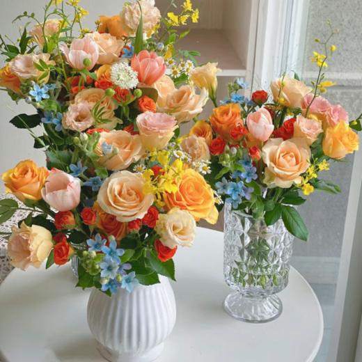 瓶插花---橙色系 商品图0