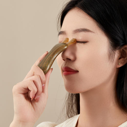 初心| 蜗牛鼻梁眼部按摩器绿檀羊角 商品图1