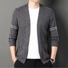 春秋季男士长袖针织开衫中青年潮流休闲外穿毛衫外套上衣 商品缩略图1