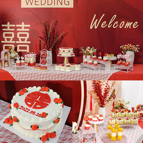 婚庆浪漫甜品台