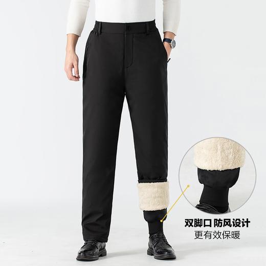 棉裤男外穿冬季保暖石墨烯中老年爸爸加绒加厚羊羔绒长裤休闲西裤 商品图1